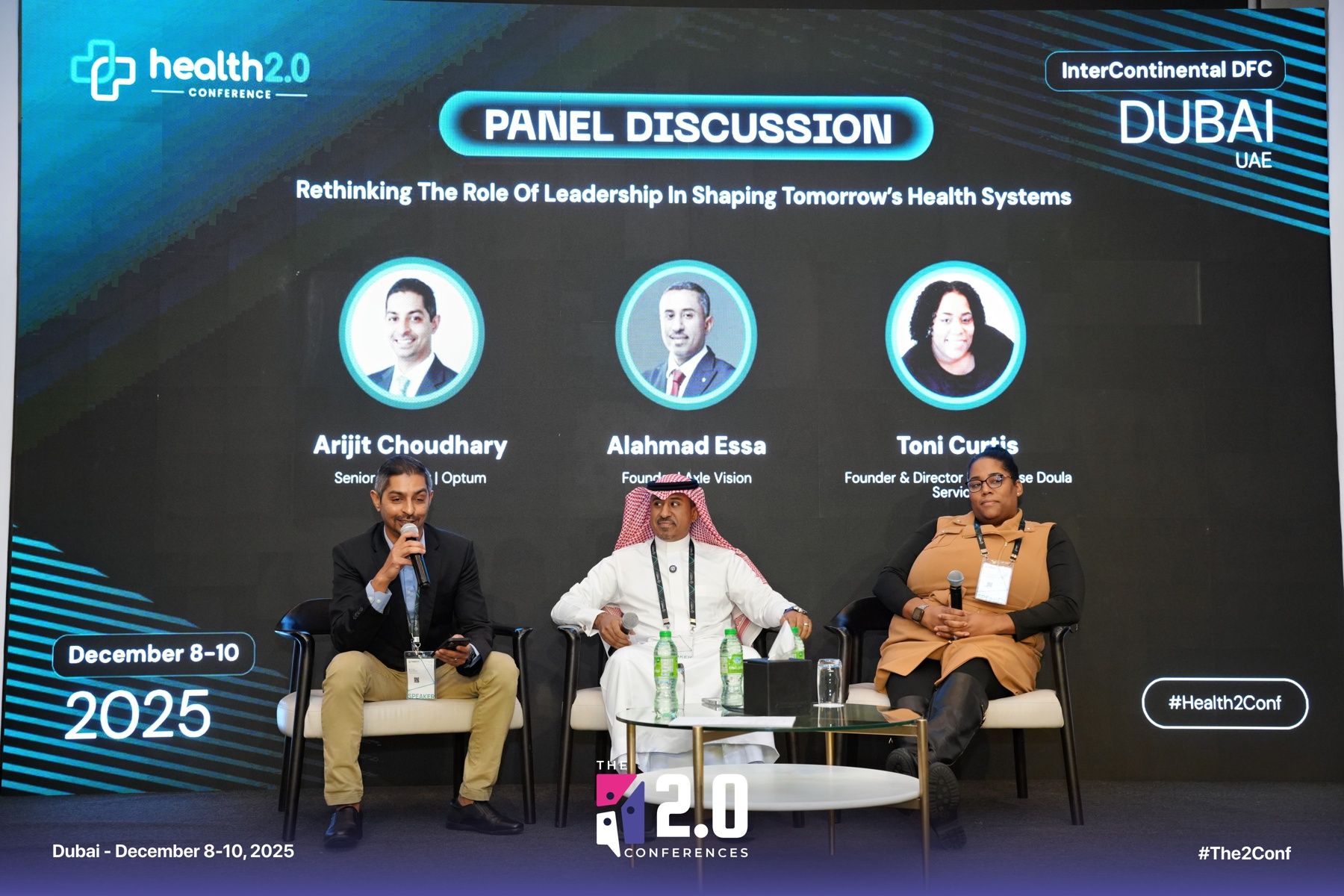 Dr. Essa Al-Ahmad on a panel at the Health 2.0 Conference in Dubai