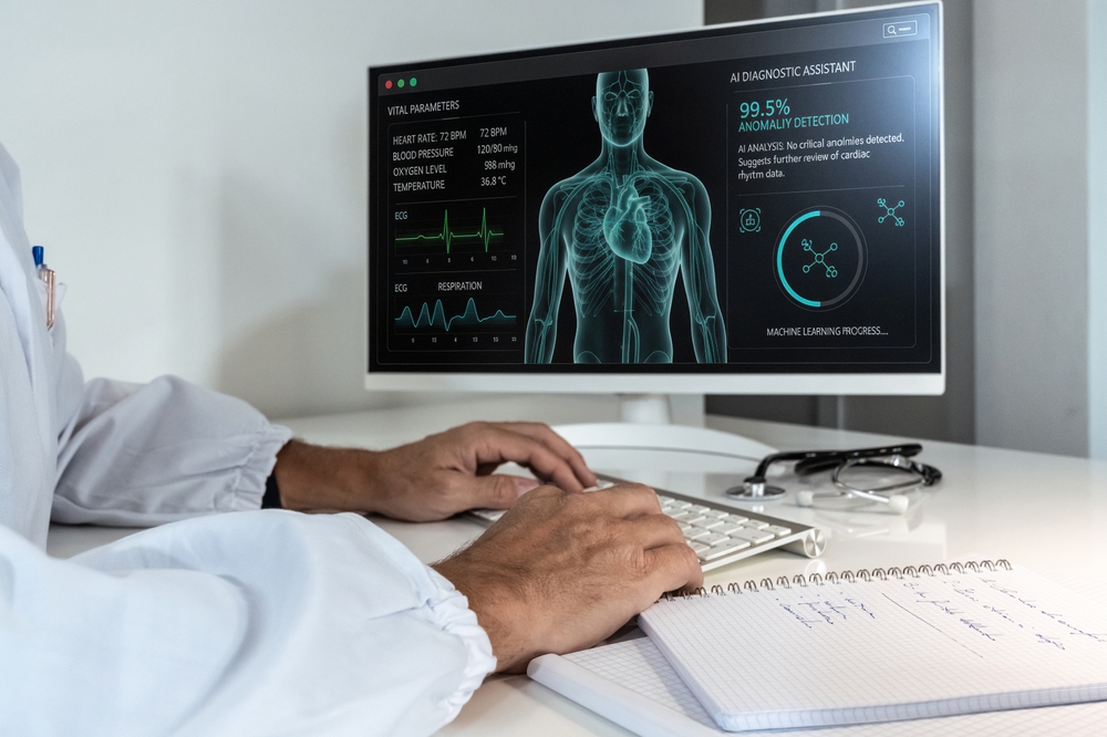 Physician with a patient